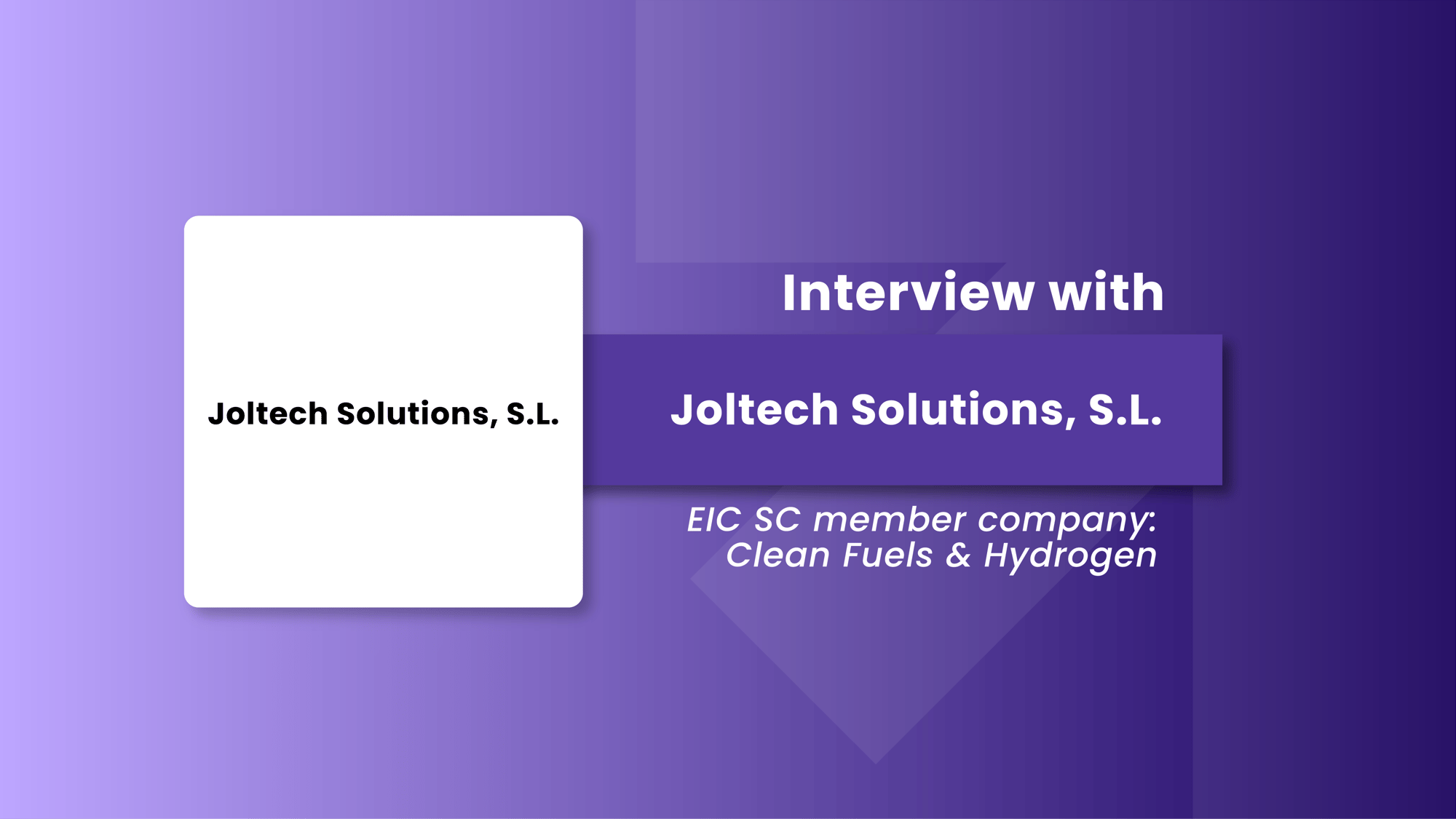 EIC SC_InterviewMemberCompany_ Joltech Solutions, S.L. _banner