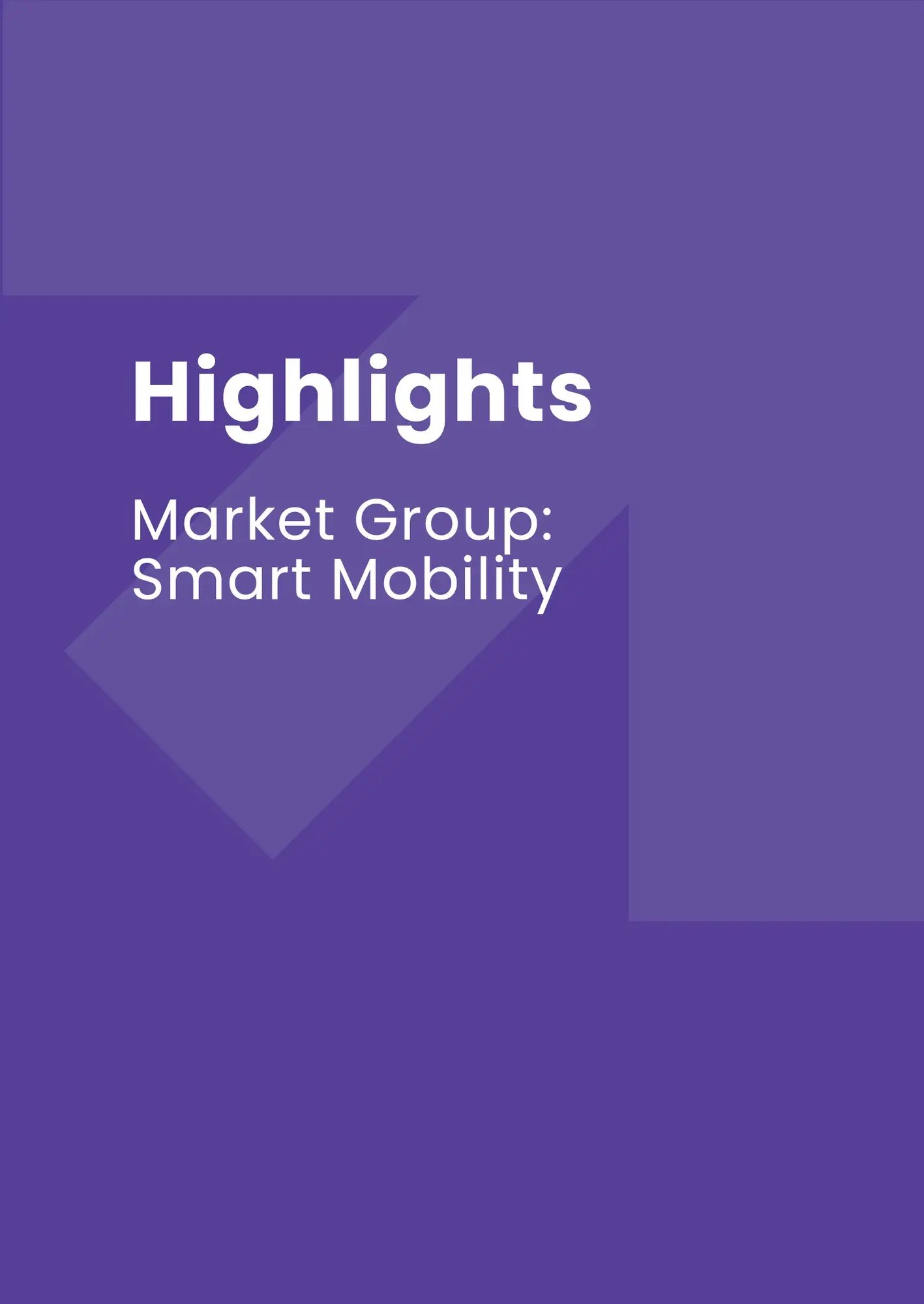 Market Highlights Report Smart Mobility