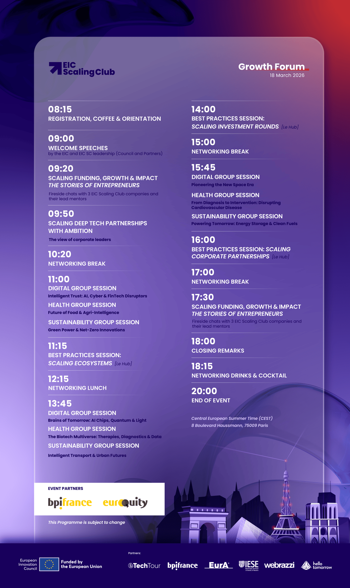 EIC SC_Growth Forum_Agenda