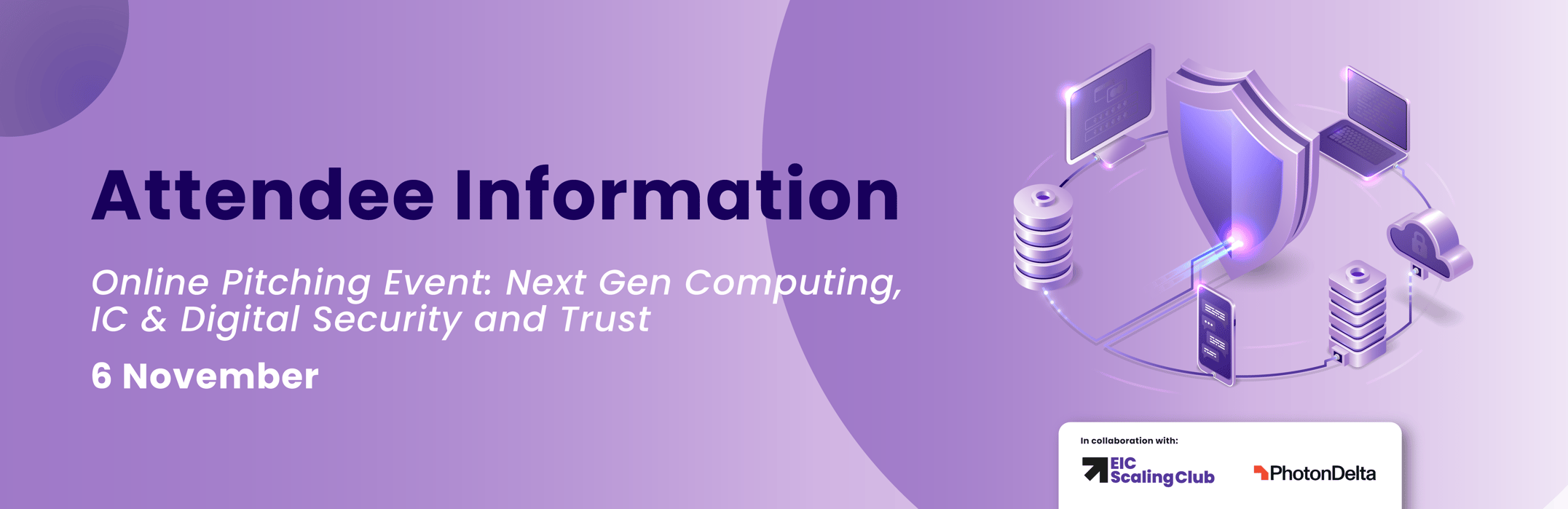 Online Pitching Event: Next Gen Computing, IC & Digital Security and Trust banner